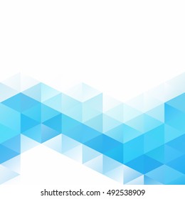 Blue Grid Mosaic Background, Creative Design Templates