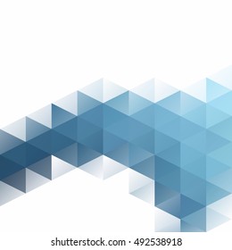 Blue Grid Mosaic Background, Creative Design Templates