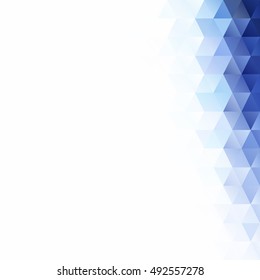 Blue Grid Mosaic Background, Creative Design Templates