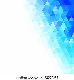 Blue Grid Mosaic Background, Creative Design Templates