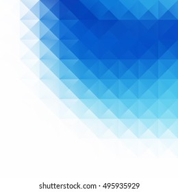 Blue Grid Mosaic Background, Creative Design Templates