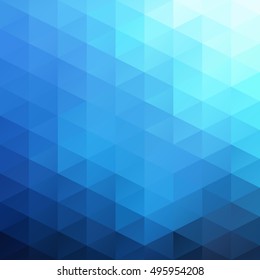 Blue Grid Mosaic Background, Creative Design Templates