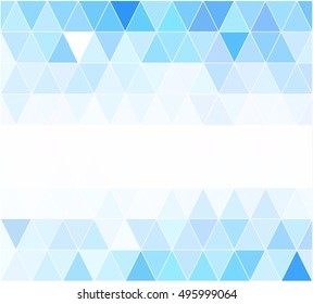 Blue Grid Mosaic Background, Creative Design Templates