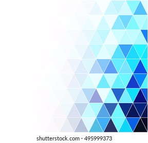 Blue Grid Mosaic Background, Creative Design Templates