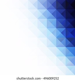 Blue Grid Mosaic Background, Creative Design Templates