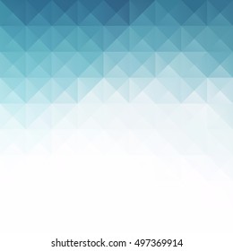 Blue Grid Mosaic Background, Creative Design Templates