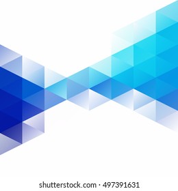Blue Grid Mosaic Background, Creative Design Templates