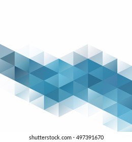 Blue Grid Mosaic Background, Creative Design Templates