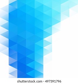 Blue Grid Mosaic Background, Creative Design Templates