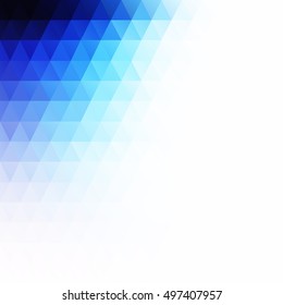 Blue Grid Mosaic Background, Creative Design Templates