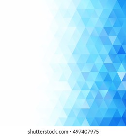 Blue Grid Mosaic Background, Creative Design Templates