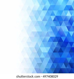 Blue Grid Mosaic Background, Creative Design Templates