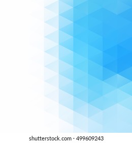 Blue Grid Mosaic Background, Creative Design Templates