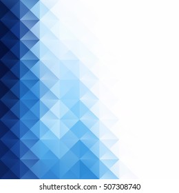 Blue Grid Mosaic Background, Creative Design Templates