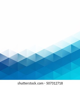 Blue Grid Mosaic Background, Creative Design Templates