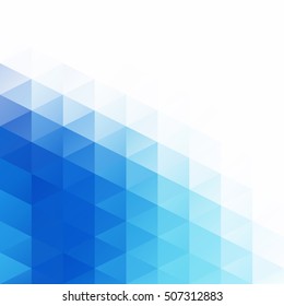 Blue Grid Mosaic Background, Creative Design Templates