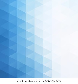 Blue Grid Mosaic Background, Creative Design Templates