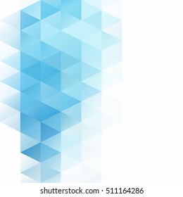 Blue Grid Mosaic Background, Creative Design Templates
