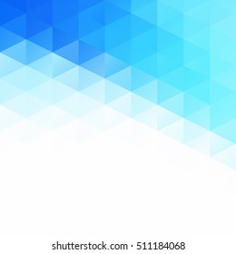 Blue Grid Mosaic Background, Creative Design Templates