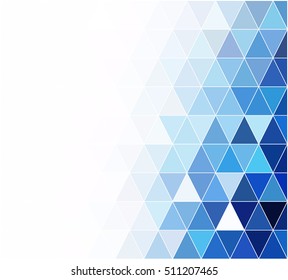 Blue Grid Mosaic Background, Creative Design Templates