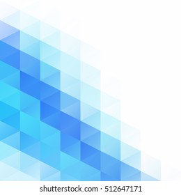 Blue Grid Mosaic Background, Creative Design Templates