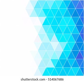 Blue Grid Mosaic Background, Creative Design Templates