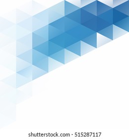 Blue Grid Mosaic Background, Creative Design Templates