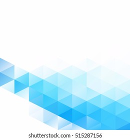 Blue Grid Mosaic Background, Creative Design Templates