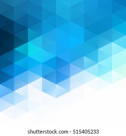 Blue Grid Mosaic Background, Creative Design Templates
