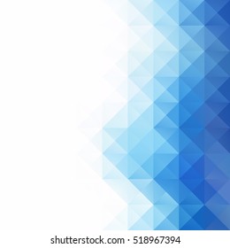 Blue Grid Mosaic Background, Creative Design Templates