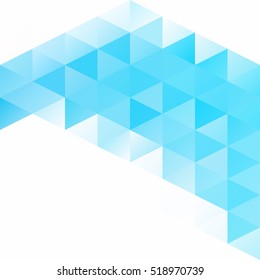 Blue Grid Mosaic Background, Creative Design Templates