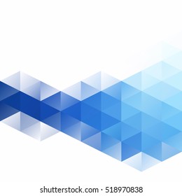 Blue Grid Mosaic Background, Creative Design Templates