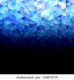 Blue Grid Mosaic Background, Creative Design Templates