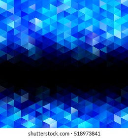 Blue Grid Mosaic Background, Creative Design Templates