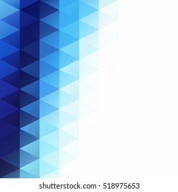 Blue Grid Mosaic Background, Creative Design Templates