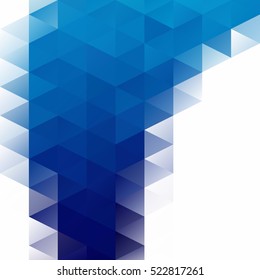 Blue Grid Mosaic Background, Creative Design Templates
