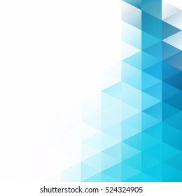 Blue Grid Mosaic Background, Creative Design Templates