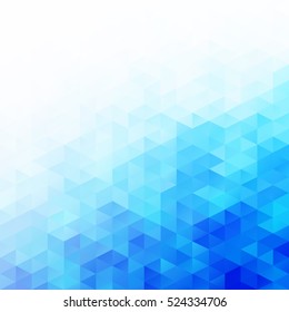 Blue Grid Mosaic Background, Creative Design Templates