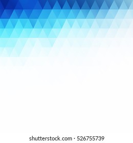 Blue Grid Mosaic Background, Creative Design Templates