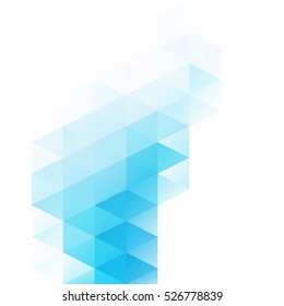 Blue Grid Mosaic Background, Creative Design Templates