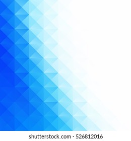 Blue Grid Mosaic Background, Creative Design Templates