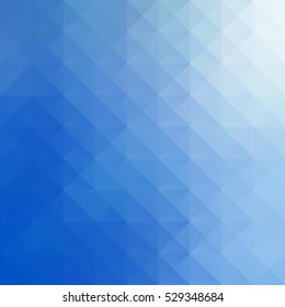 Blue Grid Mosaic Background, Creative Design Templates