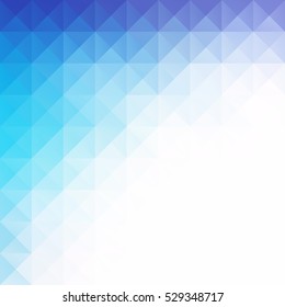 Blue Grid Mosaic Background, Creative Design Templates