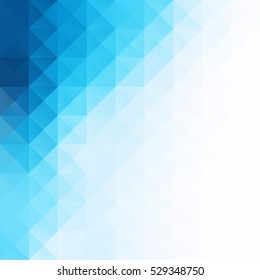 Blue Grid Mosaic Background, Creative Design Templates