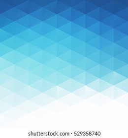 Blue Grid Mosaic Background, Creative Design Templates