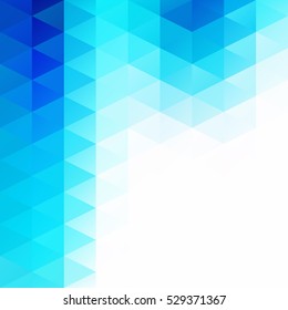Blue Grid Mosaic Background, Creative Design Templates