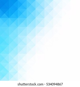 Blue Grid Mosaic Background, Creative Design Templates