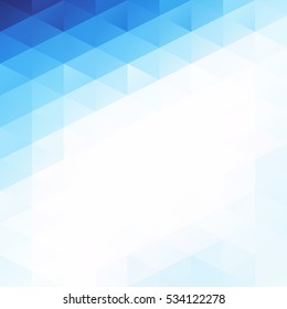 Blue Grid Mosaic Background, Creative Design Templates