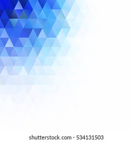 Blue Grid Mosaic Background, Creative Design Templates