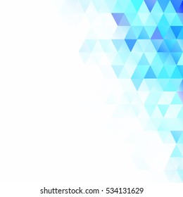 Blue Grid Mosaic Background, Creative Design Templates